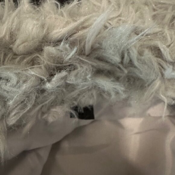 Grey Teddy Bear Faux Fur Jacket - Picture 7 of 11